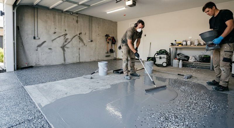 Basement Floor Epoxy Service in Raleigh, NC