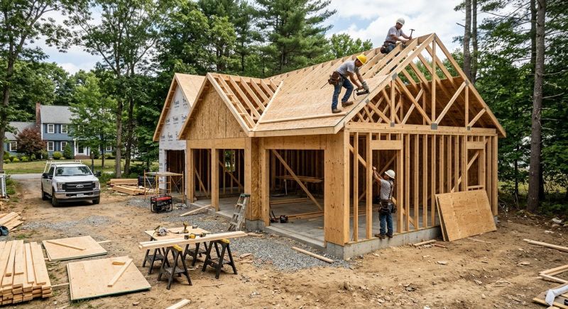 Two Story Garage Construction in Charleston, SC