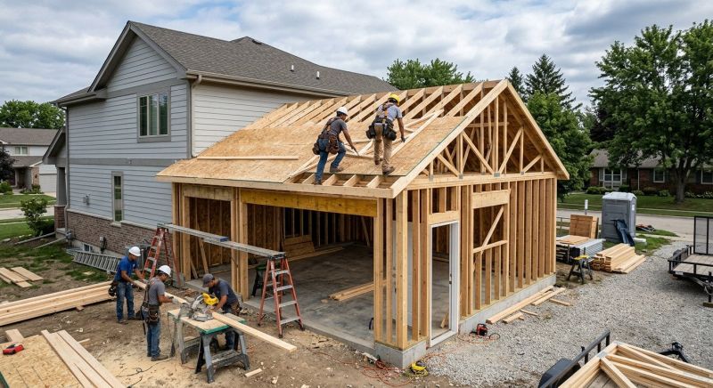 Wood Garage Installation in Pearland, TX